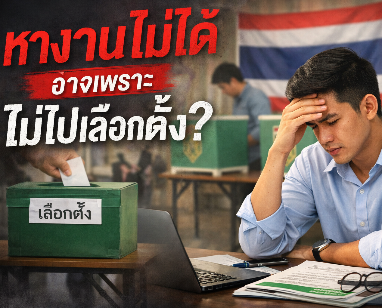 หางานไม่ได้…อาจเพราะไม่ไปเลือกตั้ง?